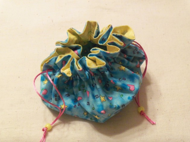 Handmade Jewelry Pouch by Sue Moore - Blue