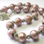 Necklace with Vintage Glass Beads by Sue Graham