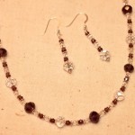 Purple Ice Necklace & Earrings by Sue Moore