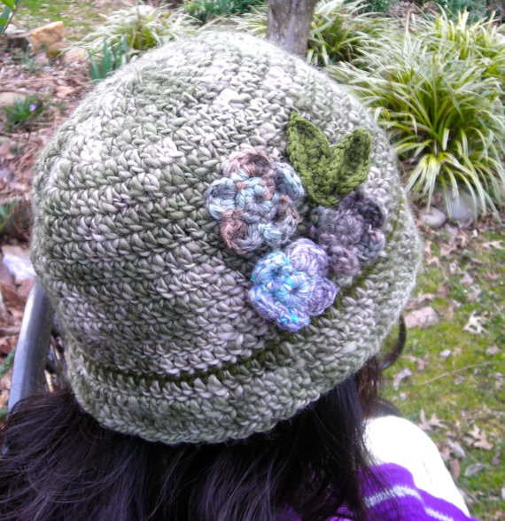 Floral Women's Cloche Hat by Maria Stechschulte