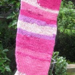 Pink Christmas Stocking by Maria Stechschulte