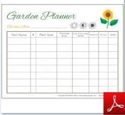 vegetables garden planner