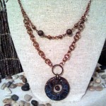 Necklace on Fabric-Covered Form