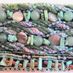 Fiber and Bead Jewelry Close Up by Khatuna Zarandia-algar