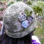 Floral Women's Cloche Hat by Maria Stechschulte