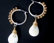 Mother of Pearl Earrings by Hortensia Gibbs
